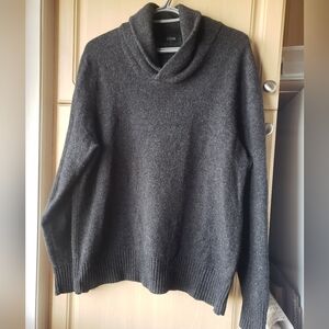 J. Crew Men’s 100% Lamb's Wool Charcoal Turtleneck Sweater